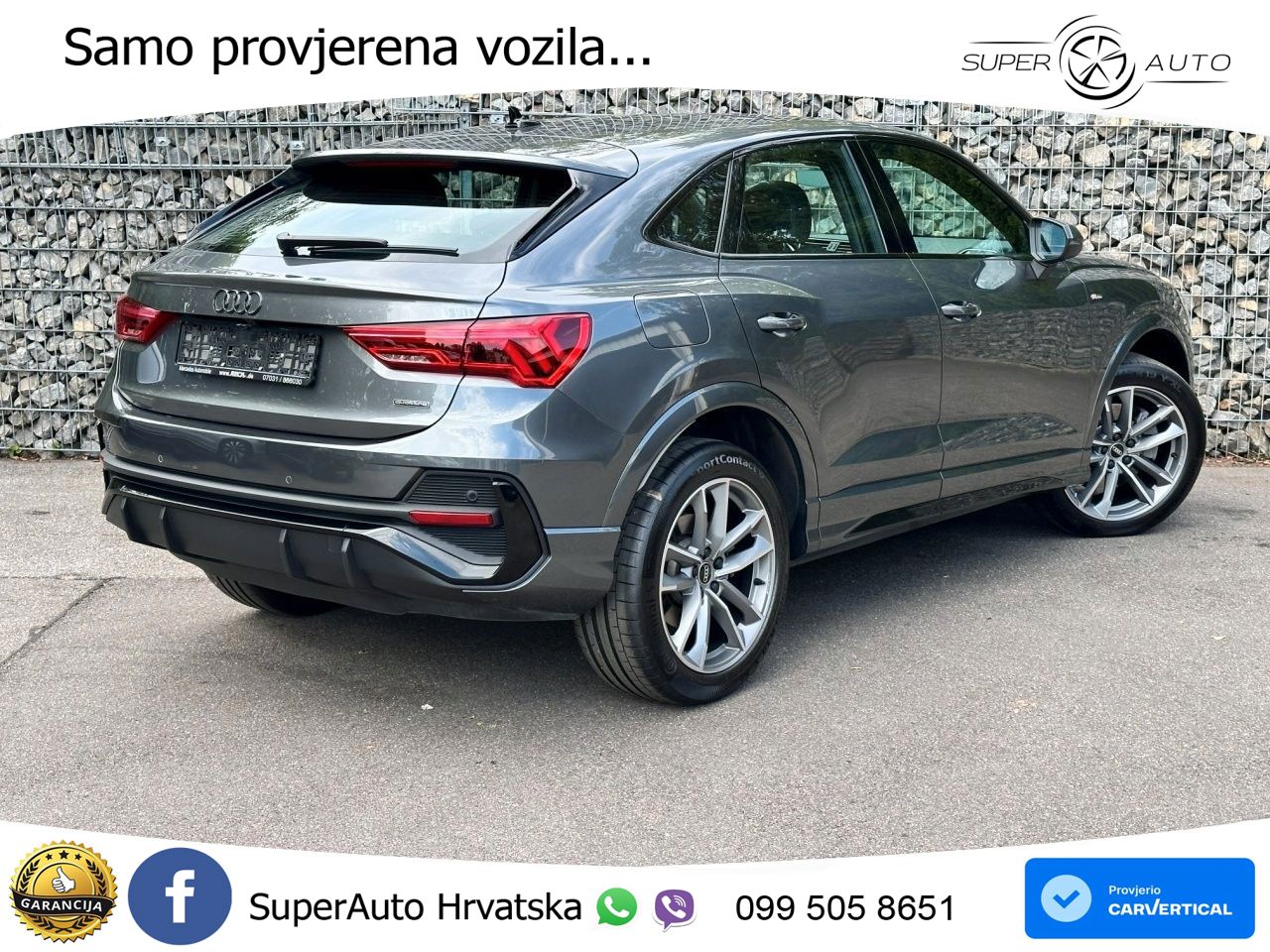 Audi Q3 II Sportback 40 TFSI (190 KS) quattro S tronic S line MATRIX+GR SJED+KAM