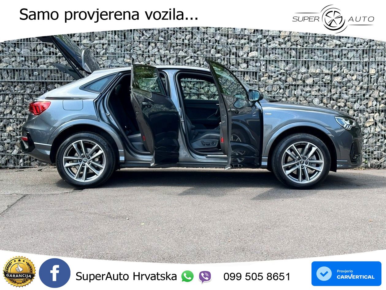 Audi Q3 II Sportback 40 TFSI (190 KS) quattro S tronic S line MATRIX+GR SJED+KAM