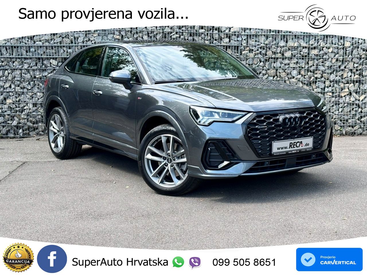 Audi Q3 II Sportback 40 TFSI (190 KS) quattro S tronic S line MATRIX+GR SJED+KAM