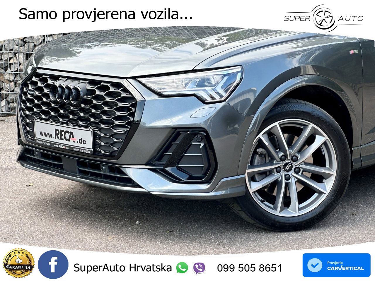 Audi Q3 II Sportback 40 TFSI (190 KS) quattro S tronic S line MATRIX+GR SJED+KAM