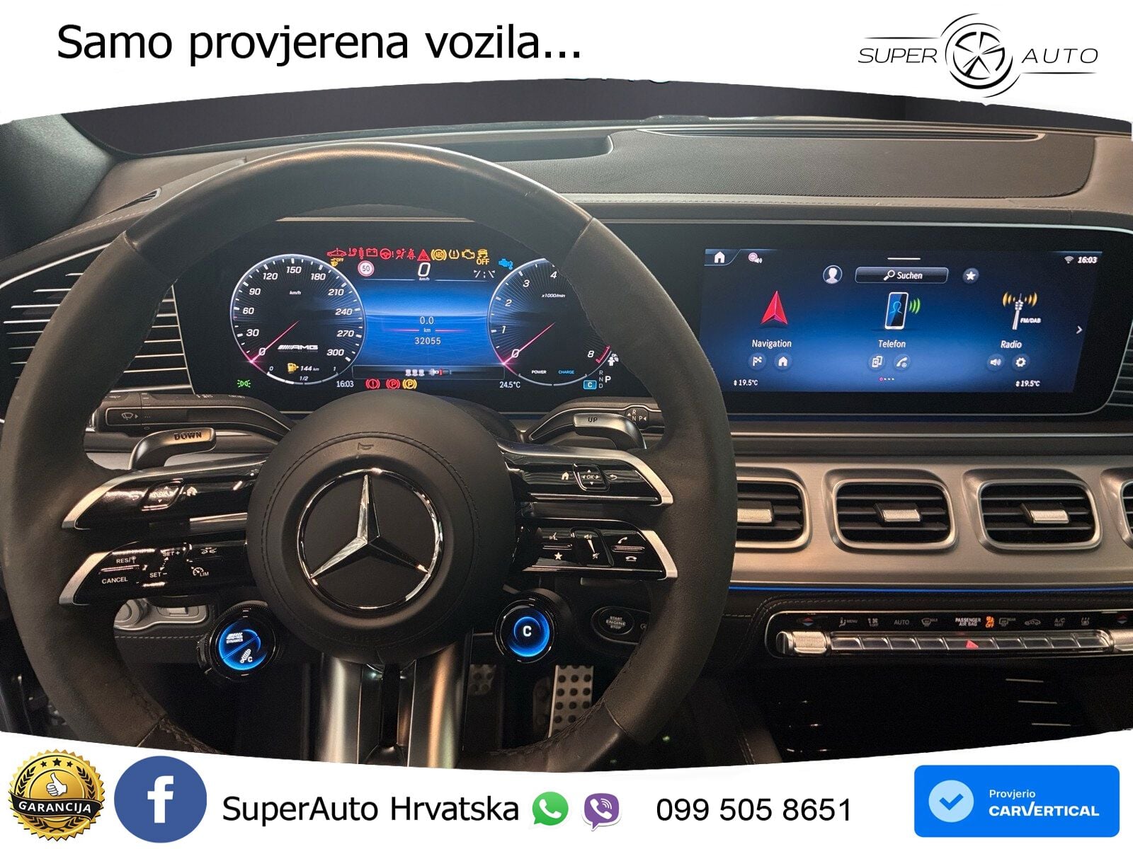 Mercedes AMG GLE Coupe 63 S V8 (612 KS) EQ Boost 4MATIC+ AMG SPEEDSHIFT TCT 9G ZRAČNI+ACC+GR SJED+KAM+PANO