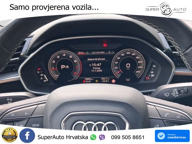 Audi Q3 40 TFSI (190 KS) quattro S tronic 2x S line MATRIX+GR SJED+KAM