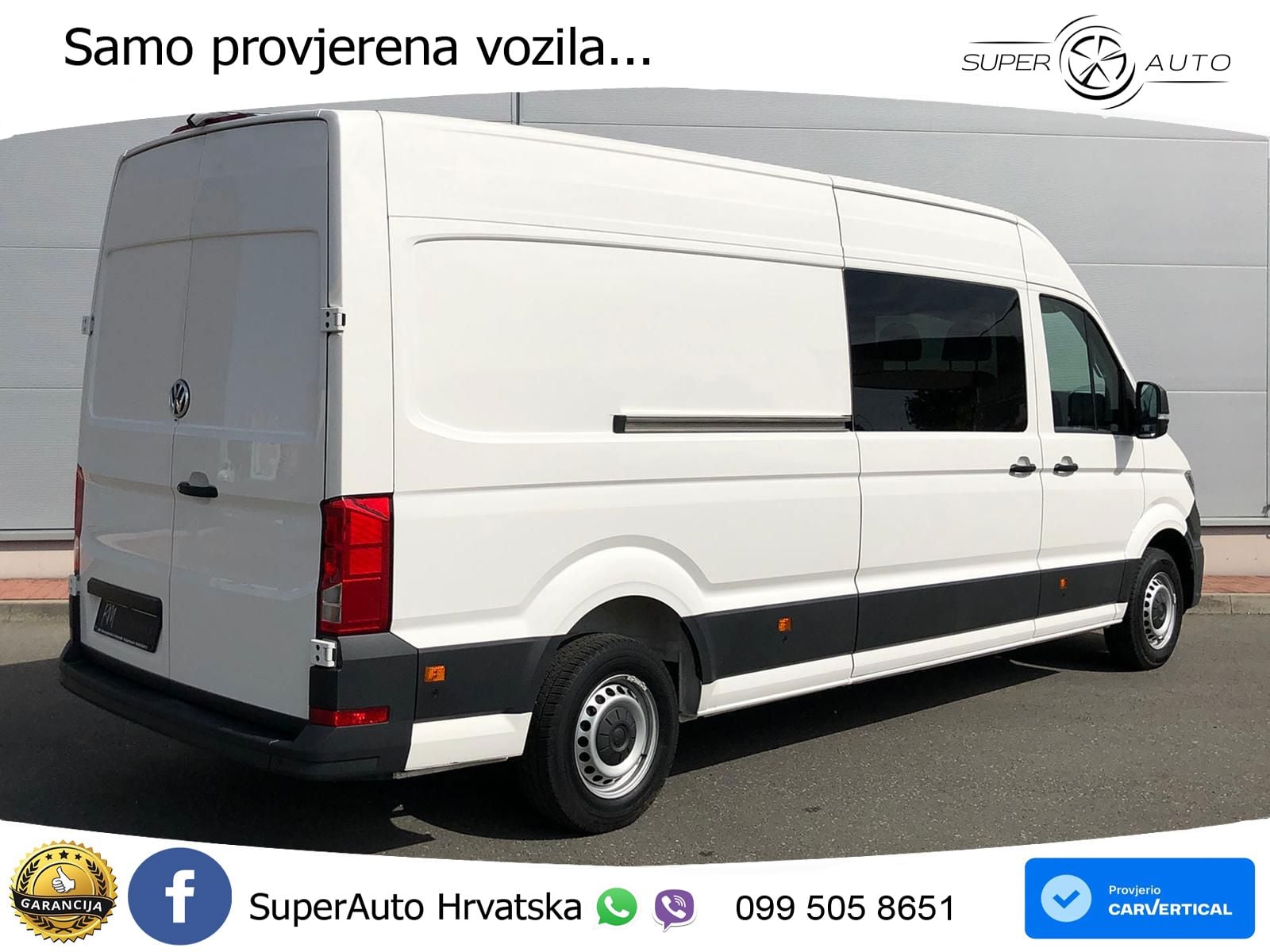 Volkswagen Crafter MIXTO 35 L4H3 NAV AHK oh.Schäden 5J.Gar 177 KS