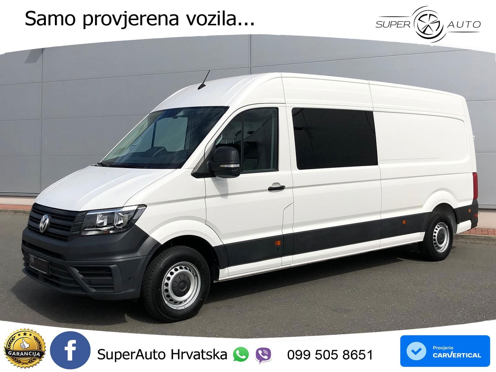 Volkswagen Crafter MIXTO 35 L4H3 NAV AHK oh.Schäden 5J.Gar 177 KS