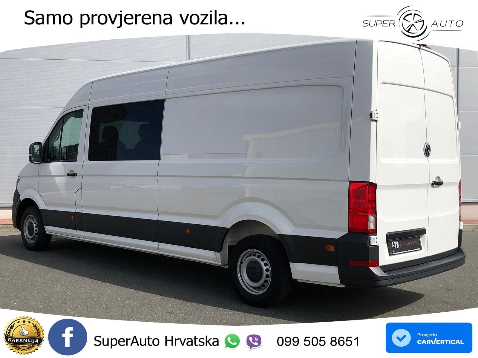 Volkswagen Crafter MIXTO 35 L4H3 NAV AHK oh.Schäden 5J.Gar 177 KS