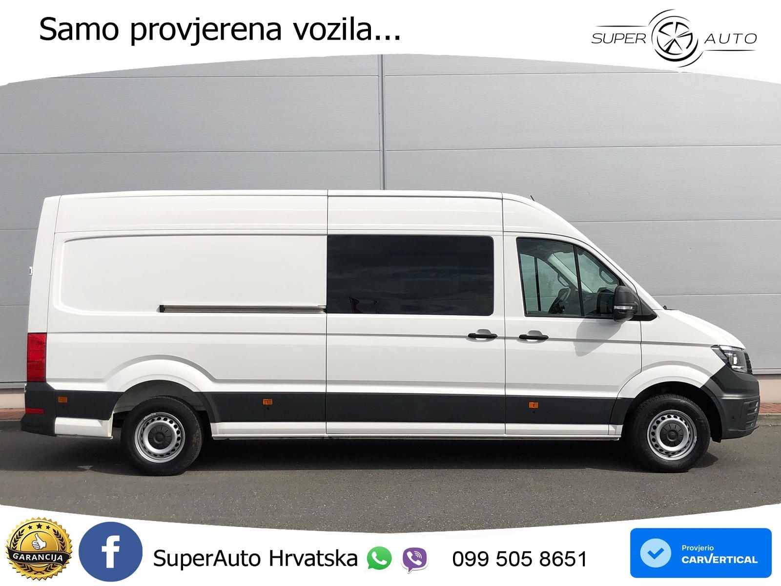 Volkswagen Crafter MIXTO 35 L4H3 NAV AHK oh.Schäden 5J.Gar 177 KS