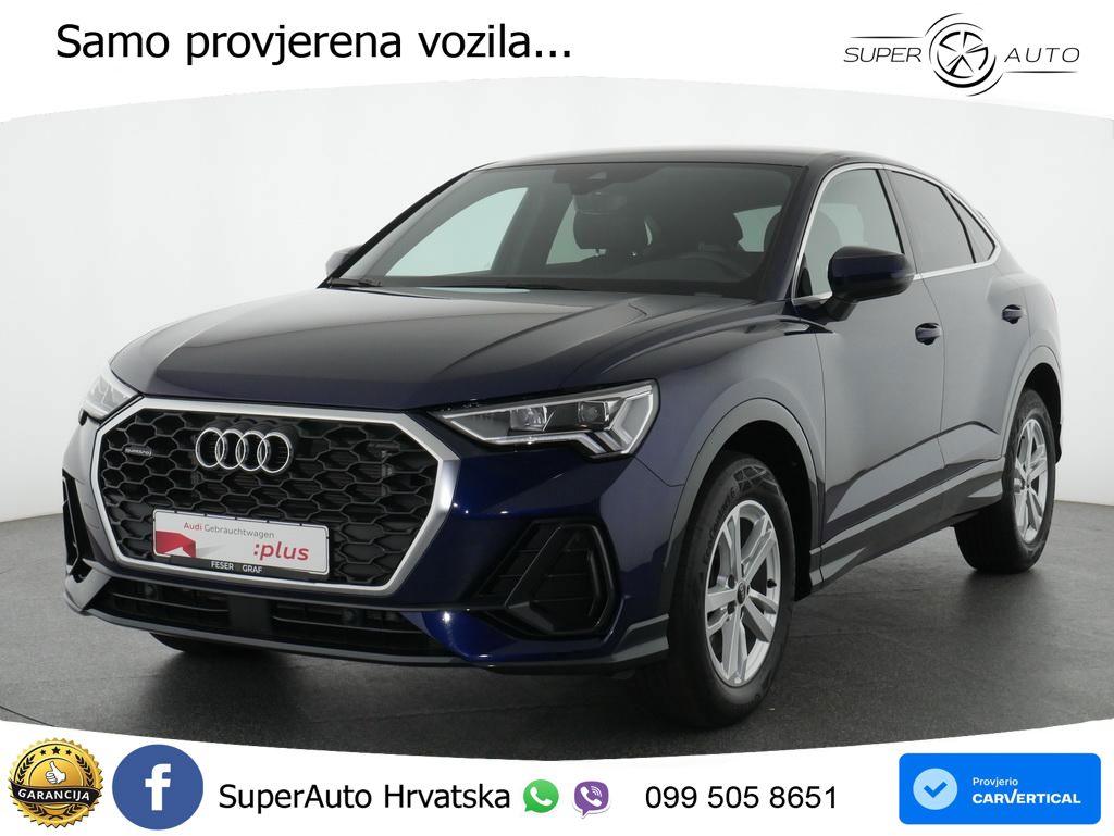 Audi Q3 Sportback 40 TDI (200 KS) quattro S tronic LED+GR SJED+ACC