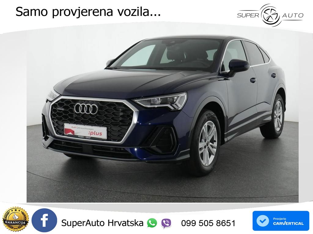 Audi Q3 Sportback 40 TDI (200 KS) quattro S tronic LED+GR SJED+ACC