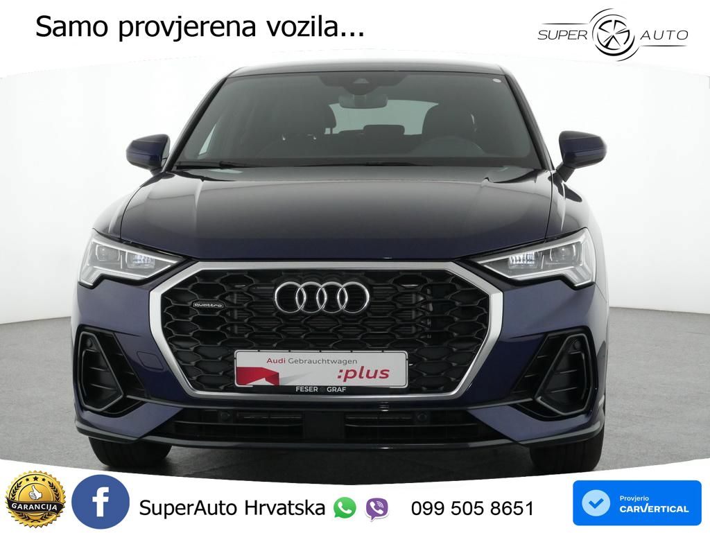 Audi Q3 Sportback 40 TDI (200 KS) quattro S tronic LED+GR SJED+ACC