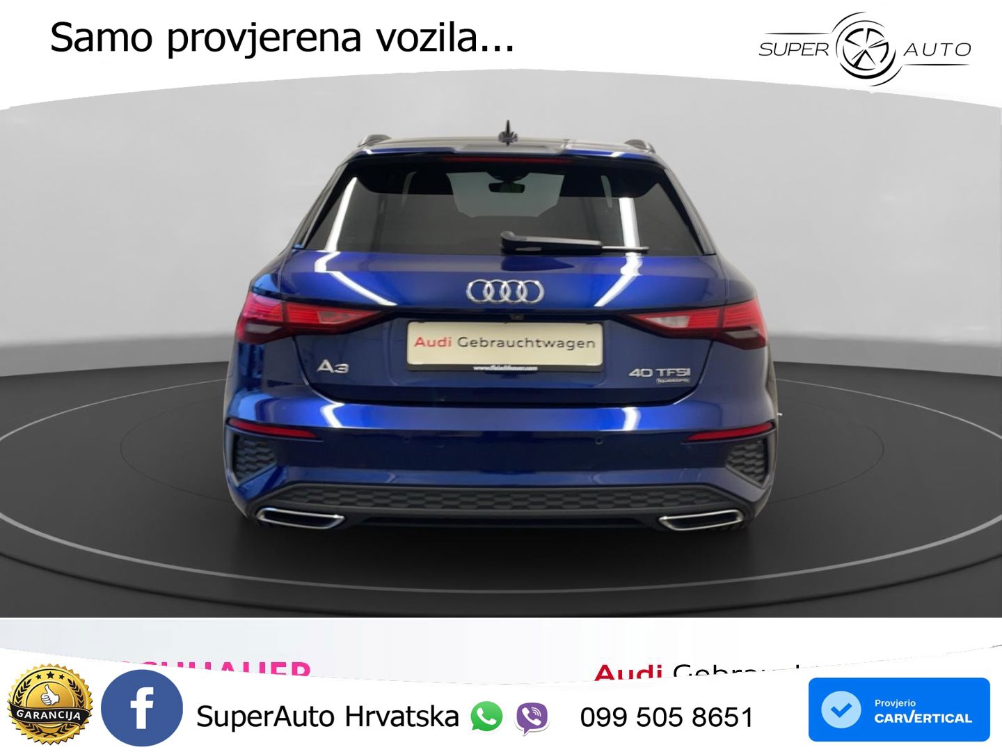 Audi A3 40 TFSI (190 KS) quattro S tronic S line