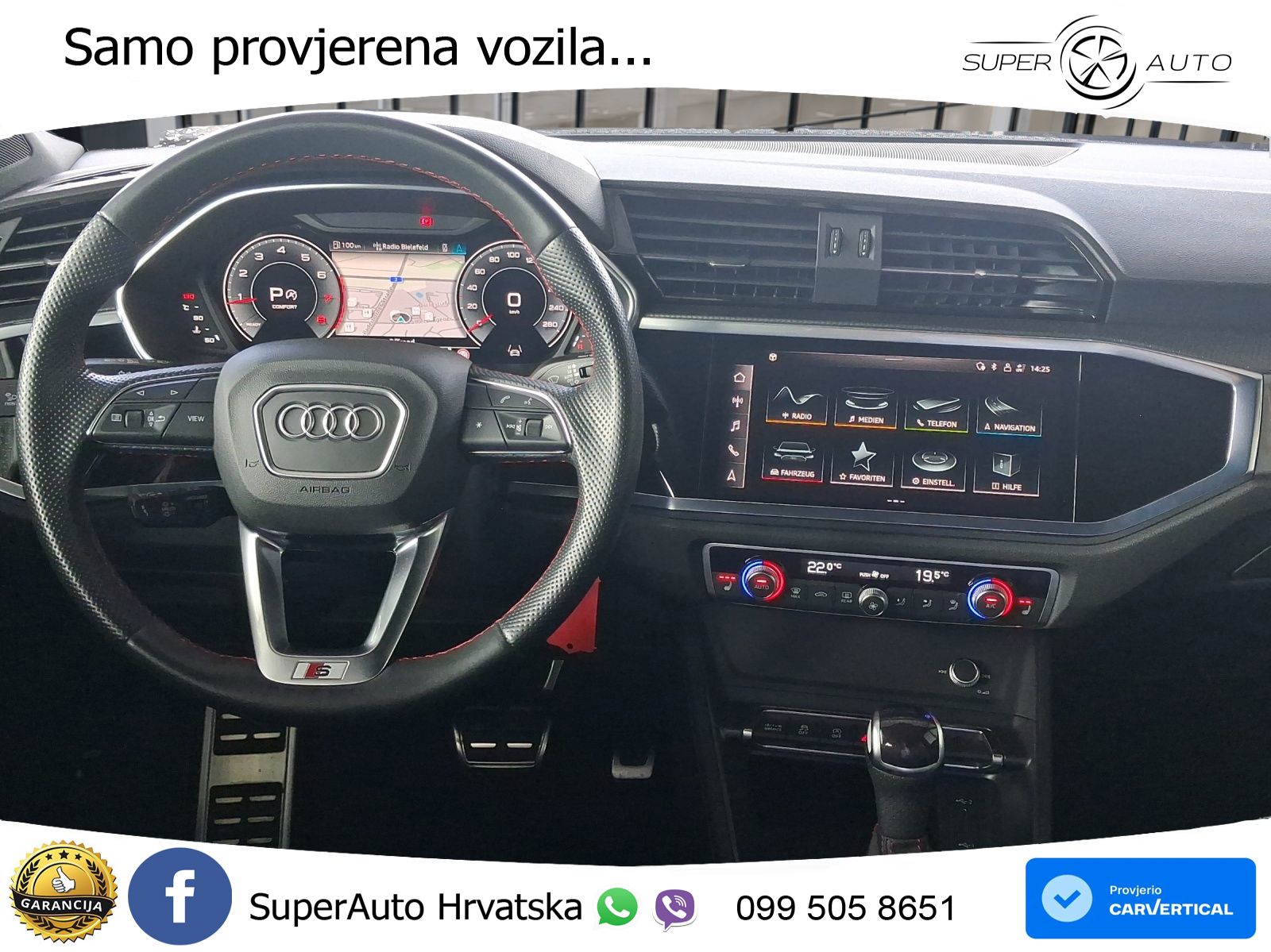 Audi Q3 II Sportback 40 TFSI (190 KS) quattro S tronic S line MATRIX+GR SJED+KAM