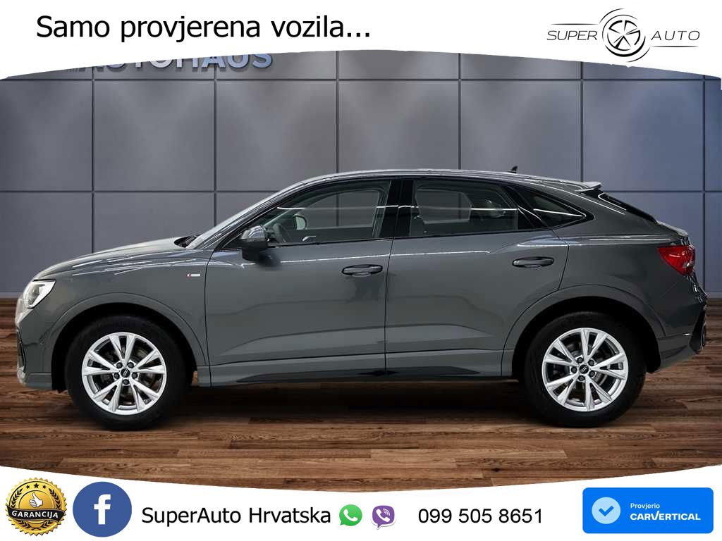 Audi Q3 Sportback 35 TFSI (150 KS) S tronic S line LED+GR SJED+ACC