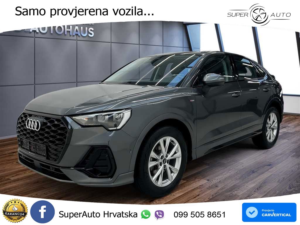 Audi Q3 Sportback 35 TFSI (150 KS) S tronic S line LED+GR SJED+ACC