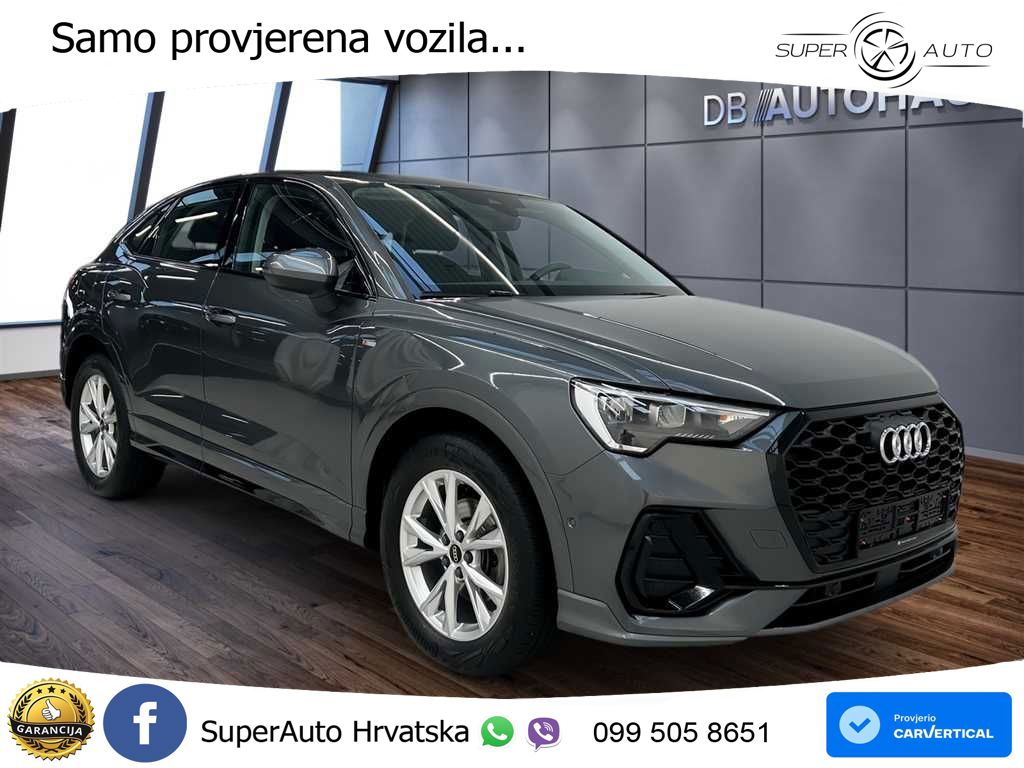 Audi Q3 Sportback 35 TFSI (150 KS) S tronic S line LED+GR SJED+ACC