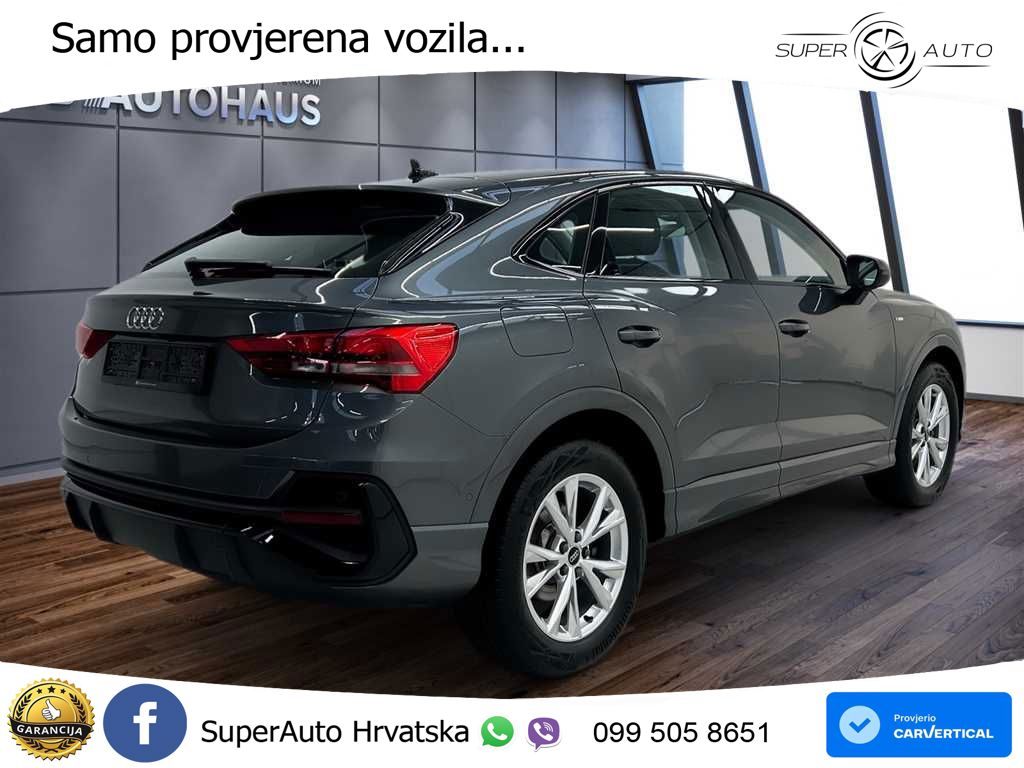 Audi Q3 Sportback 35 TFSI (150 KS) S tronic S line LED+GR SJED+ACC