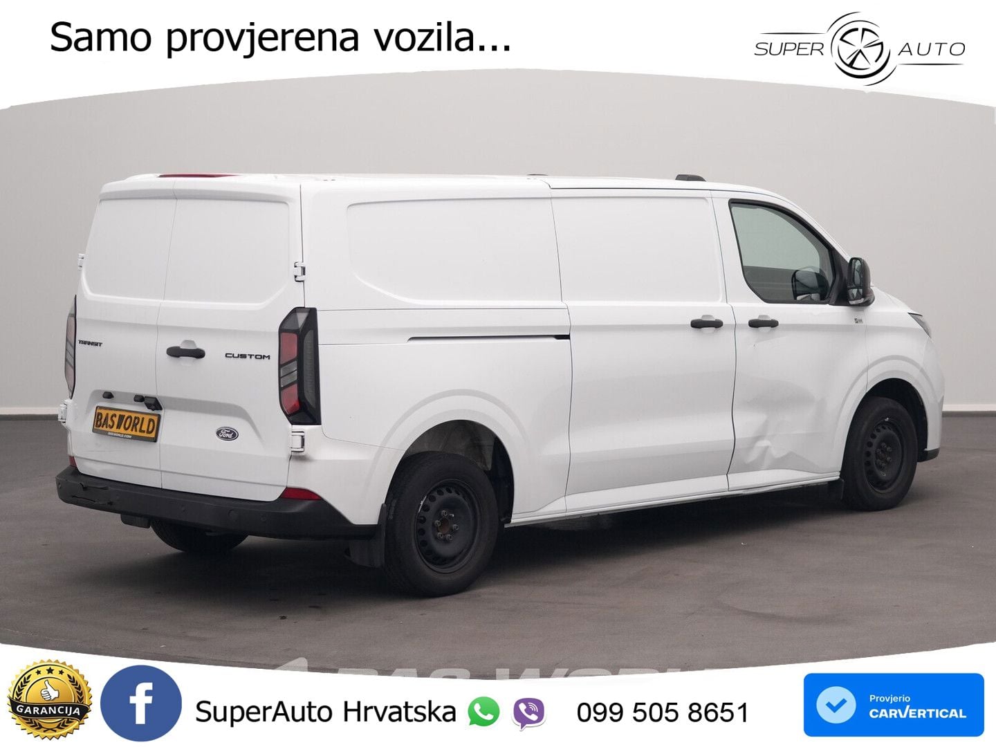 Ford Transit Custom 110pk !!Engine broken!! L2 Lang A 110 KS