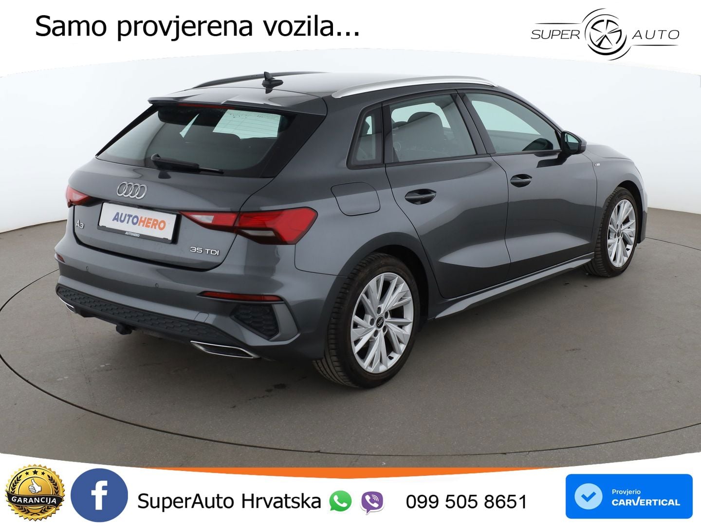 Audi A3 35 TDI (150 KS) S tronic S line LED+GR SJED+ACC