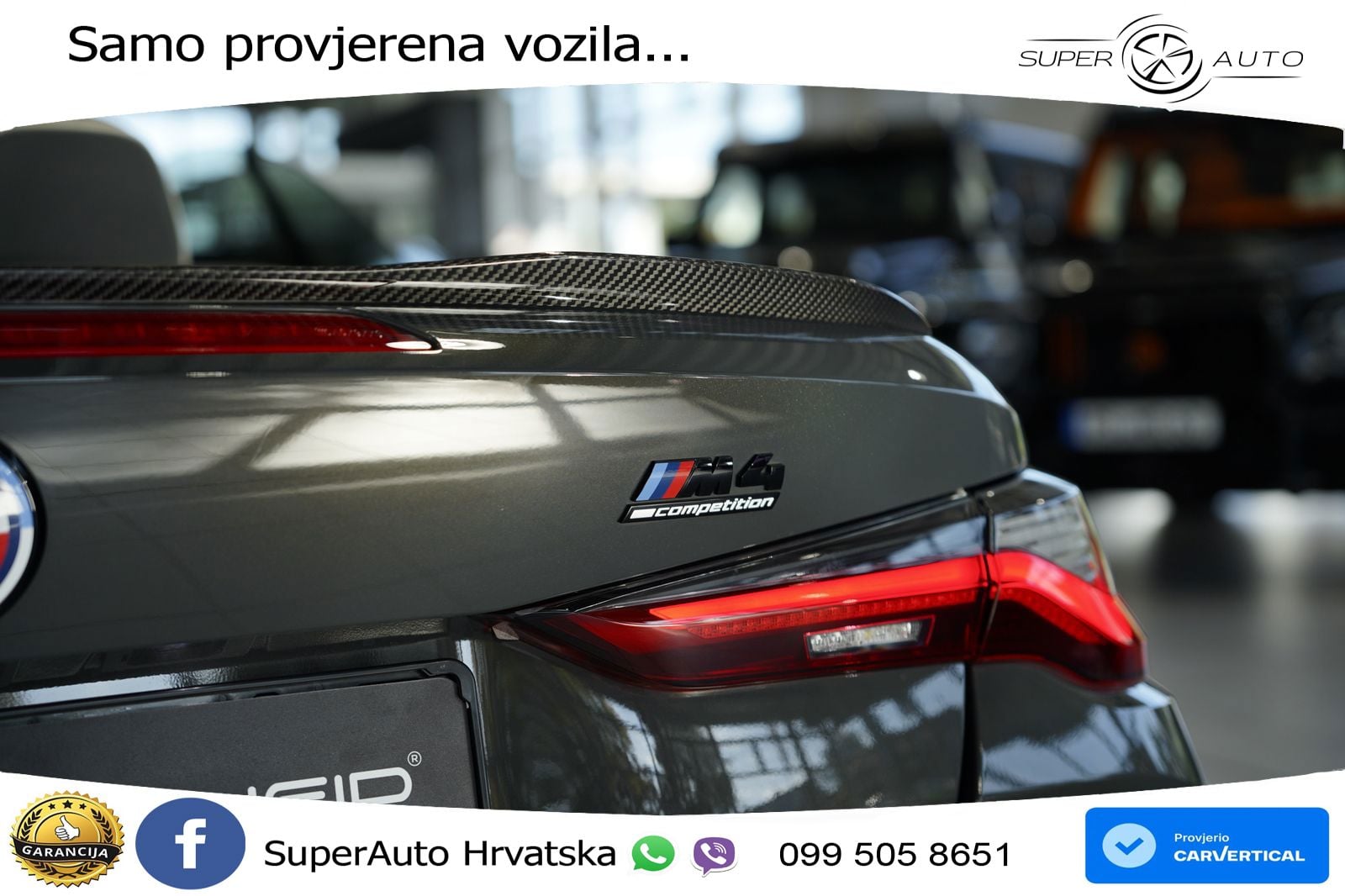 BMW M4 Competition 3.0 (510 KS) Steptronic LED+GR SJED+ACC