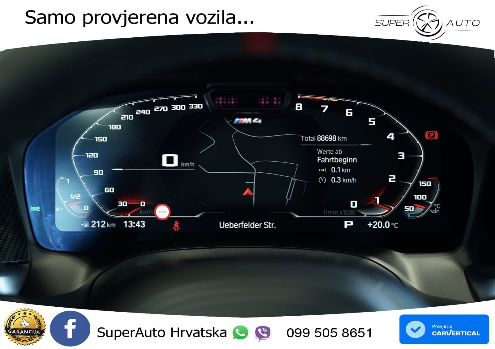 BMW M4 Competition 3.0 (510 KS) Steptronic LED+GR SJED+ACC
