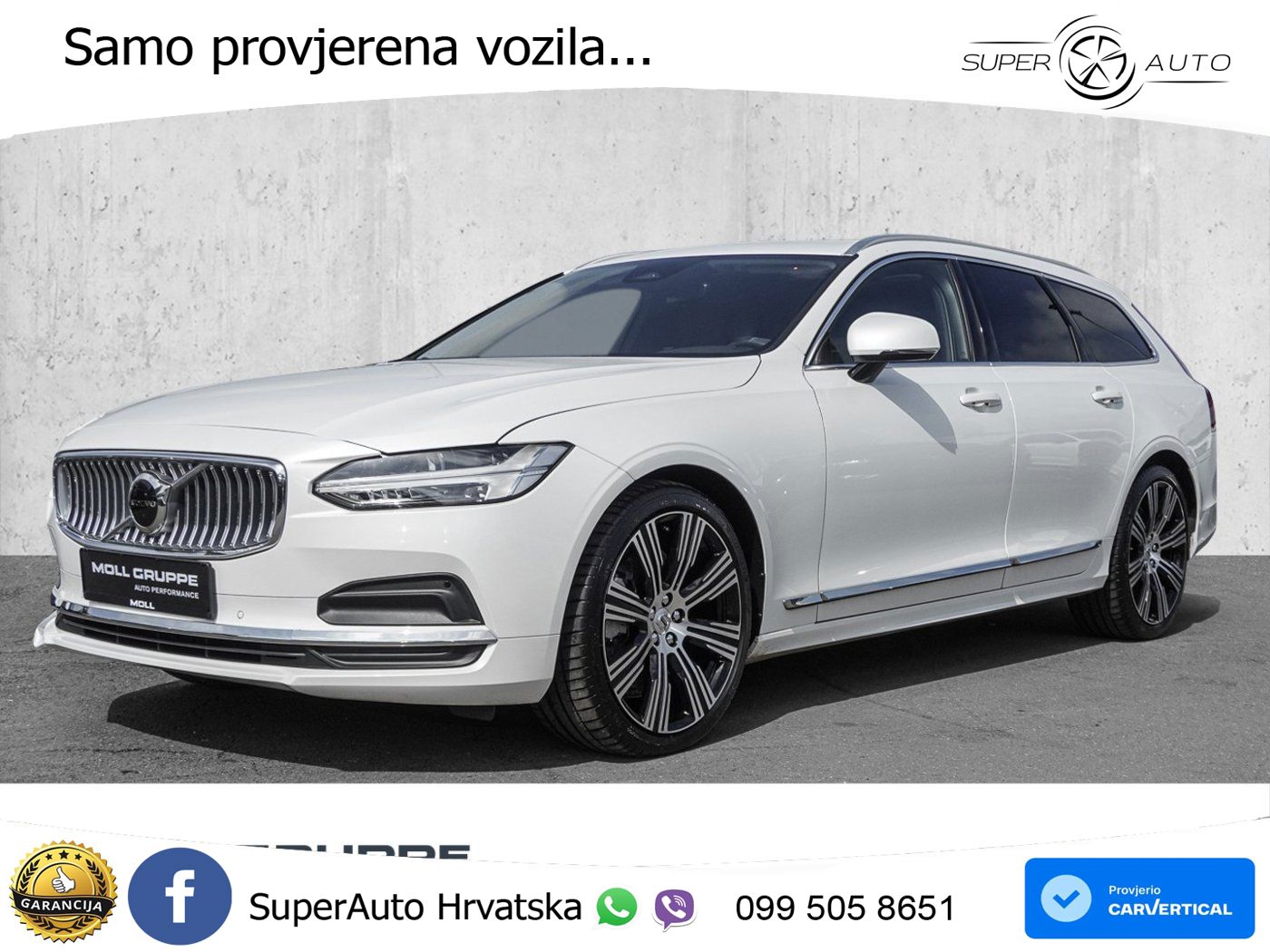 Volvo V90 2.0 B4 Automatic LED+GR SJED+ACC