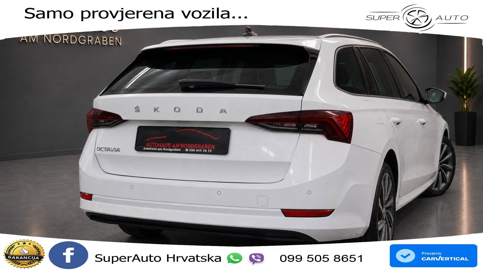 Škoda Octavia Combi 2.0 TDI (150 KS) DSG LED+GR SJED+ACC