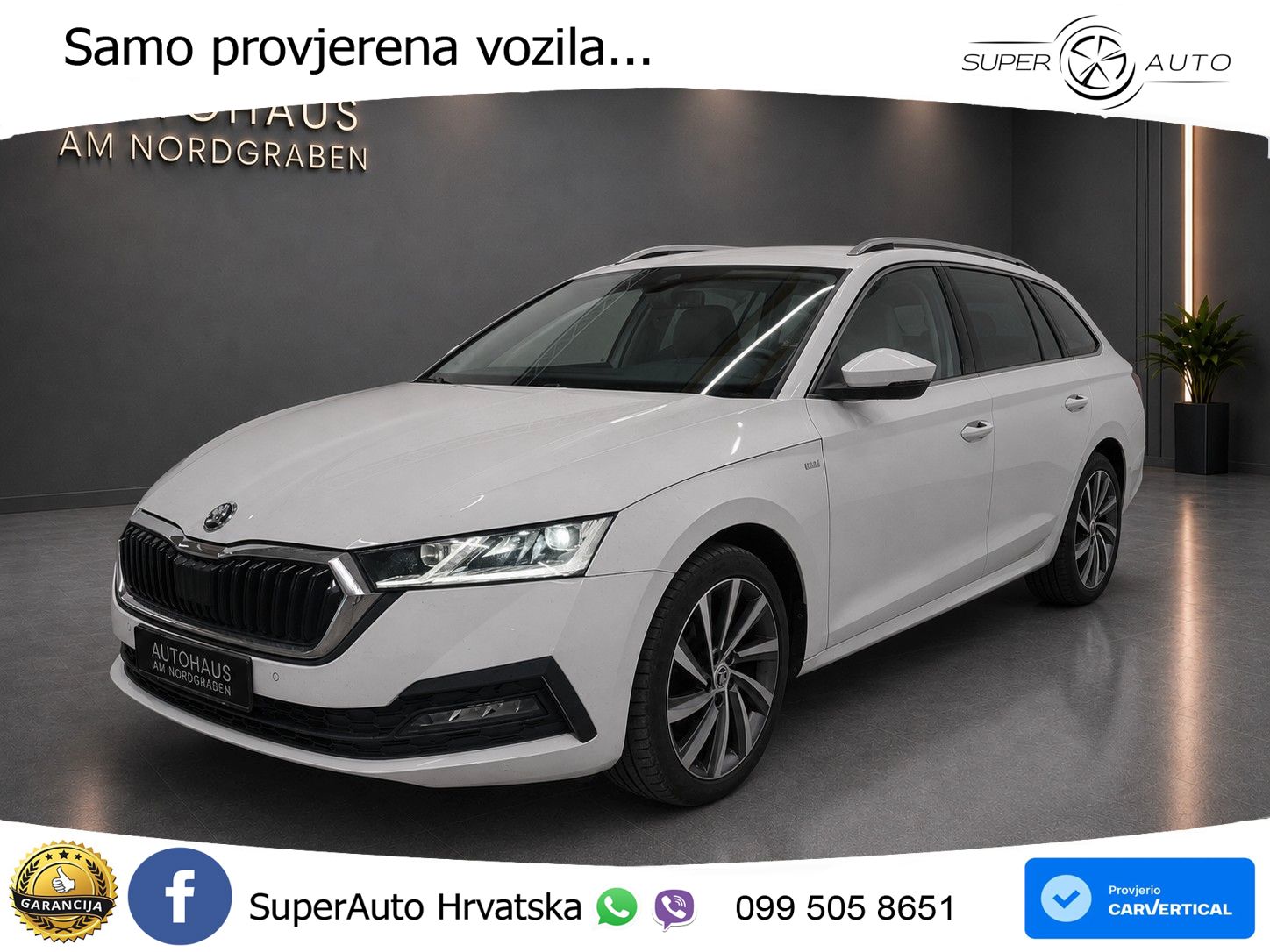 Škoda Octavia Combi 2.0 TDI (150 KS) DSG LED+GR SJED+ACC