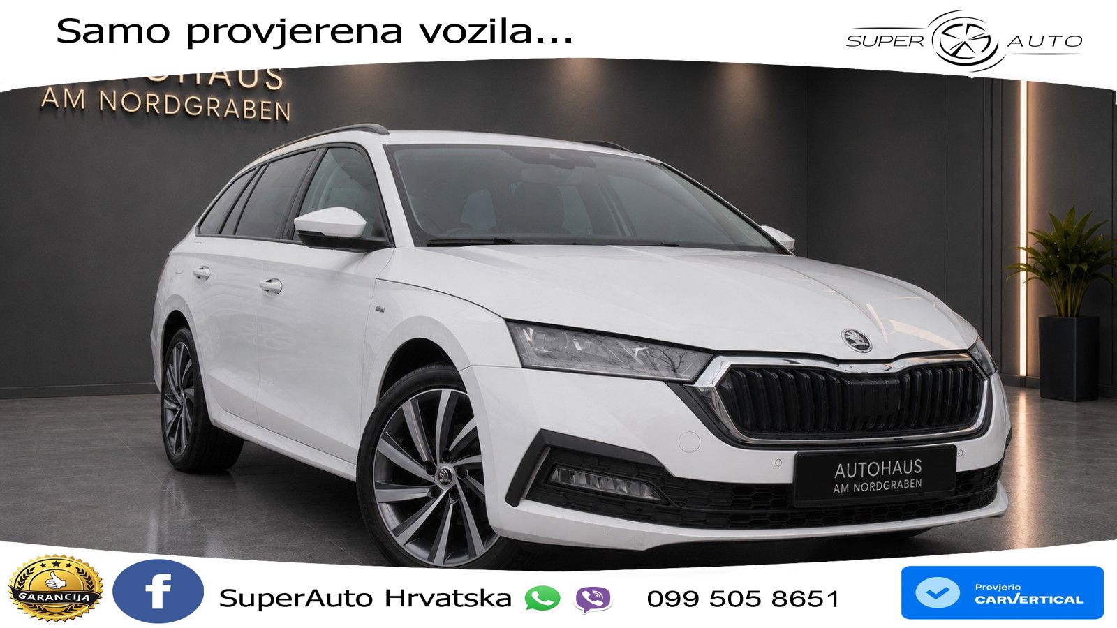 Škoda Octavia Combi 2.0 TDI (150 KS) DSG LED+GR SJED+ACC