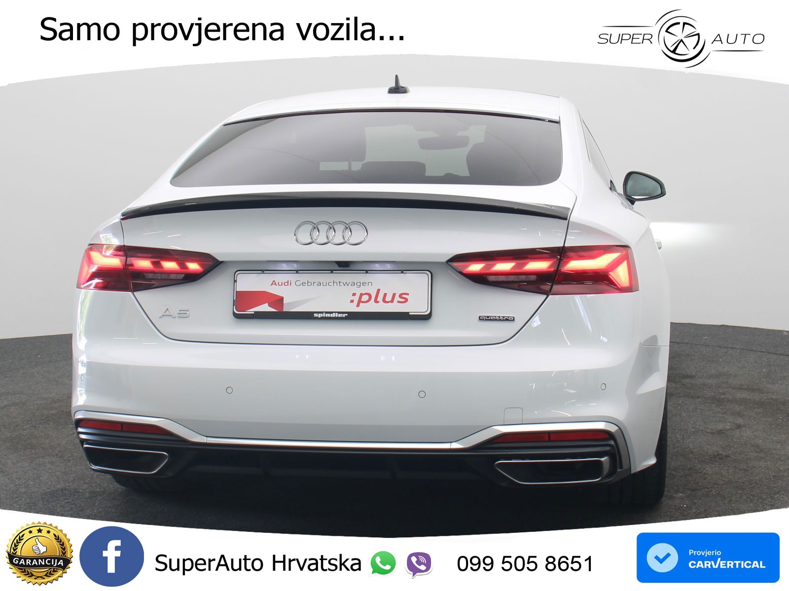Audi A5 Sportback 45 TFSI (265 KS) quattro S tronic S line MATRIX+GR SJED+KAM