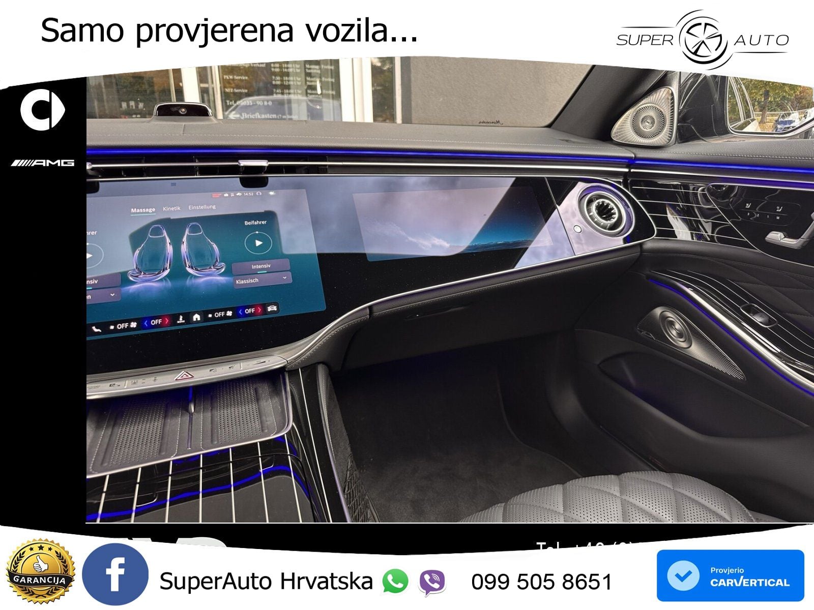 Mercedes S 580 V8 (537 KS) EQ Boost 4MATIC 9G-TRONIC AMG ZRAČNI+ACC+GR SJED+KAM+PANO