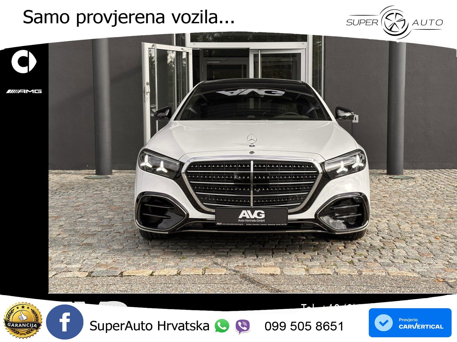 Mercedes S 580 V8 (537 KS) EQ Boost 4MATIC 9G-TRONIC AMG ZRAČNI+ACC+GR SJED+KAM+PANO