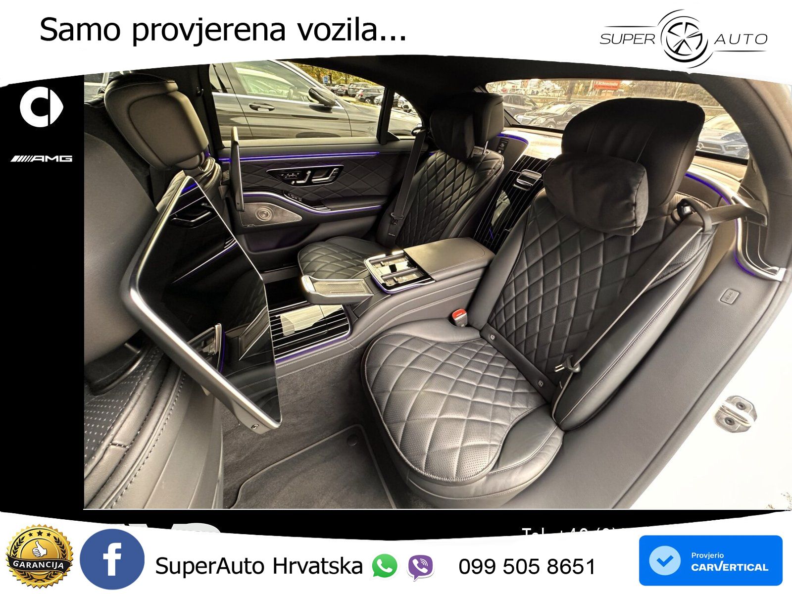 Mercedes S 580 V8 (537 KS) EQ Boost 4MATIC 9G-TRONIC AMG ZRAČNI+ACC+GR SJED+KAM+PANO