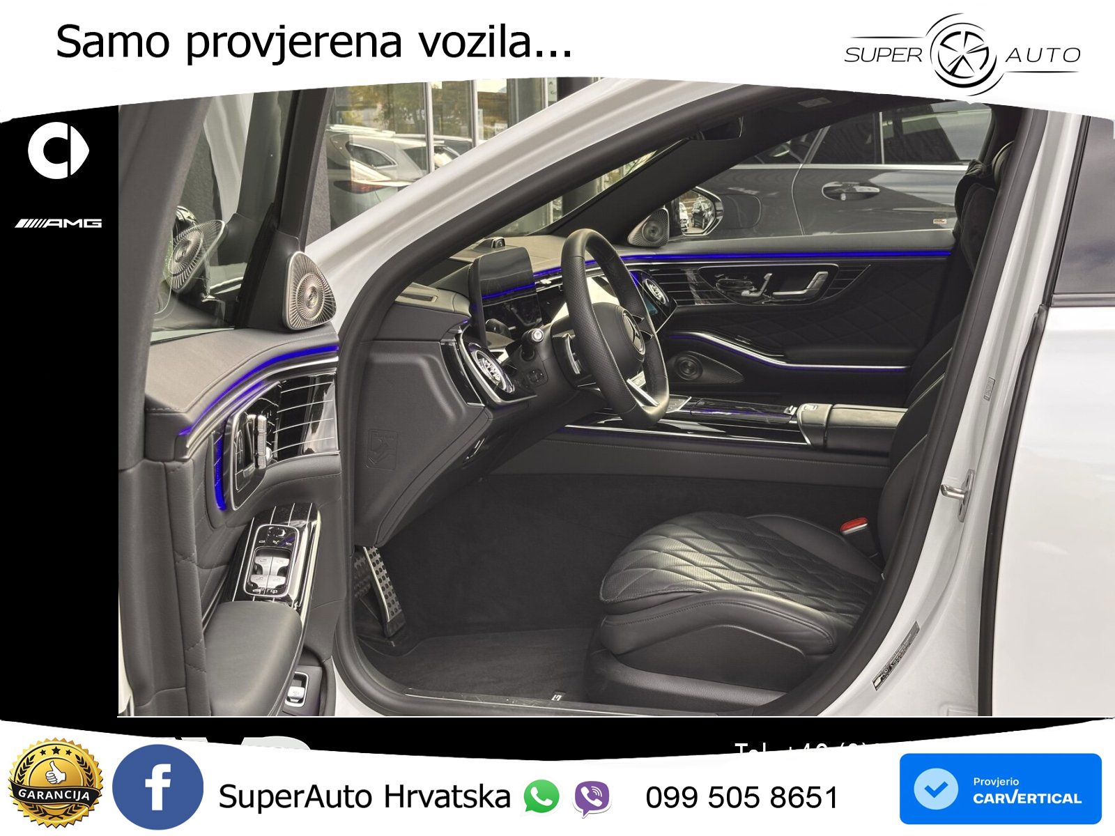 Mercedes S 580 V8 (537 KS) EQ Boost 4MATIC 9G-TRONIC AMG ZRAČNI+ACC+GR SJED+KAM+PANO