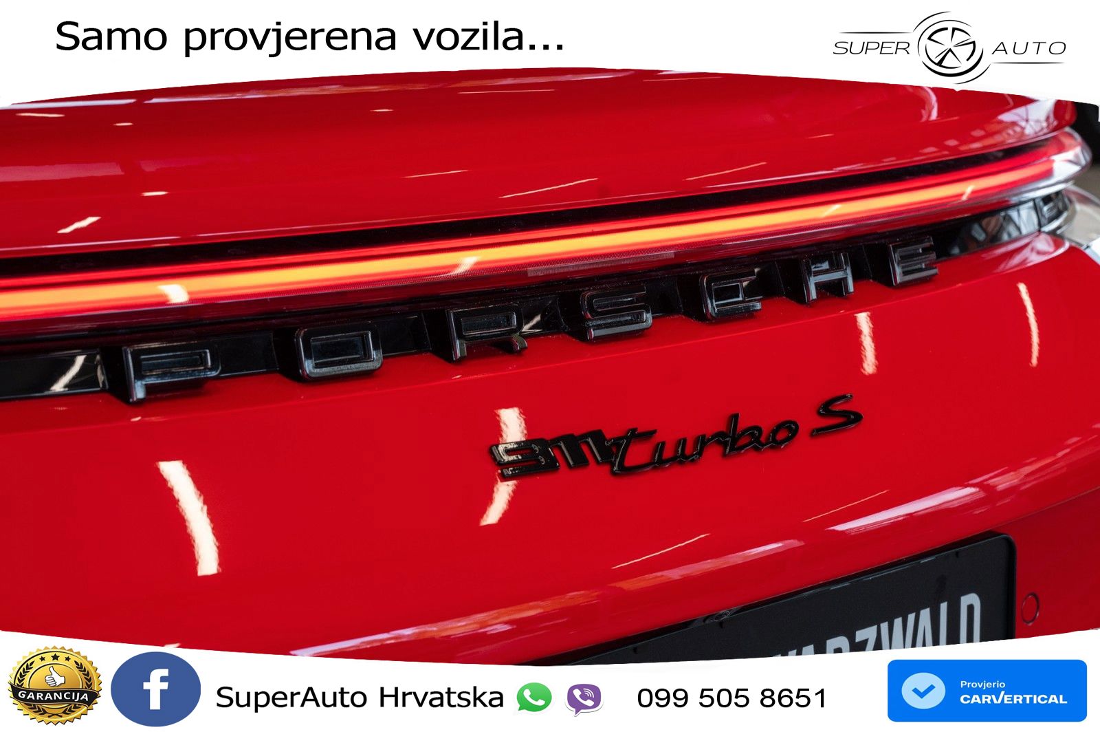 Porsche 911 Turbo S 3.8 (650 KS) PDK ZRAČNI+ACC+GR SJED+KAM+PANO
