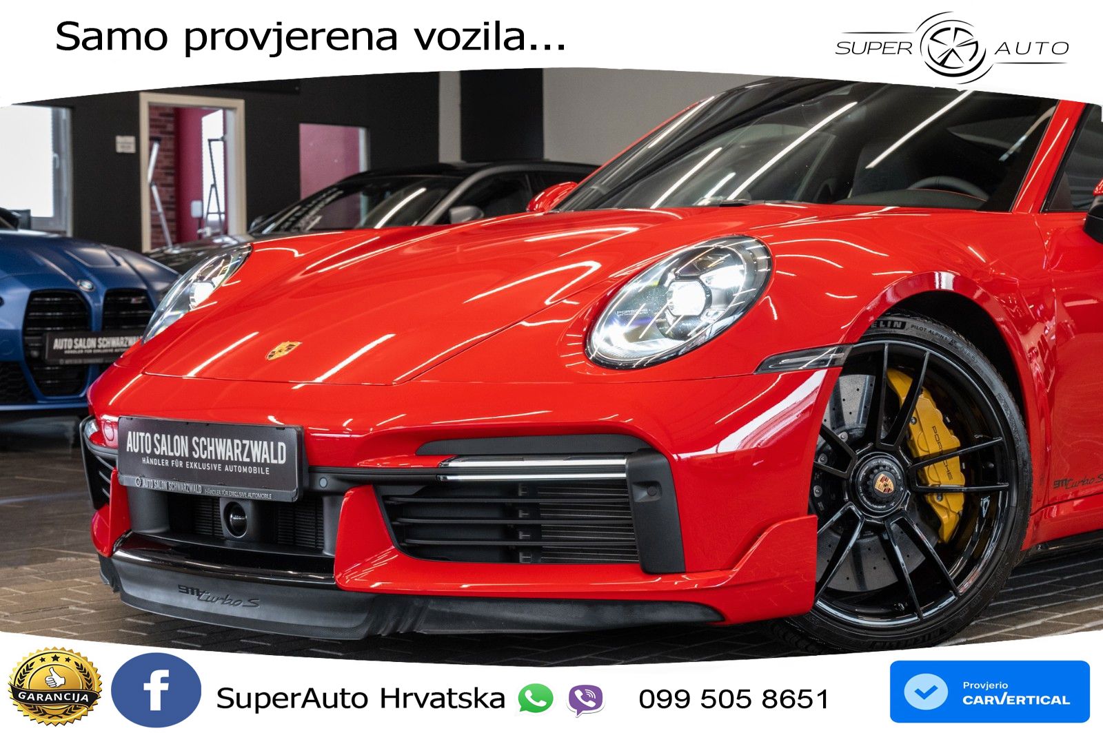 Porsche 911 Turbo S 3.8 (650 KS) PDK ZRAČNI+ACC+GR SJED+KAM+PANO