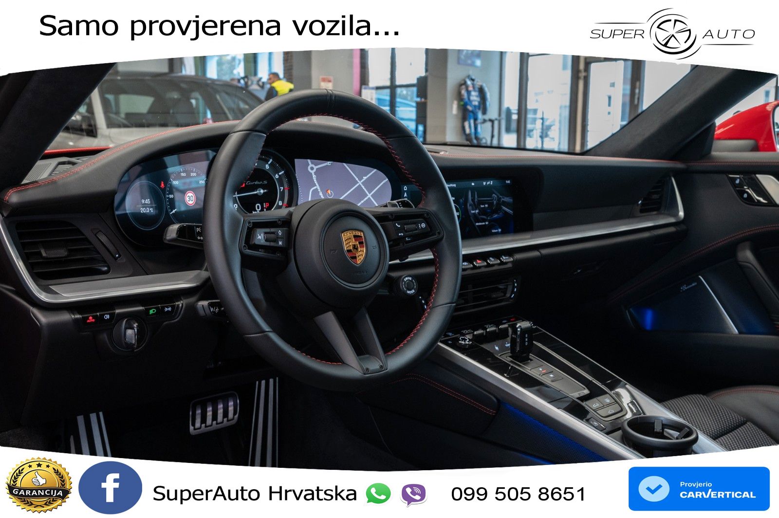 Porsche 911 Turbo S 3.8 (650 KS) PDK ZRAČNI+ACC+GR SJED+KAM+PANO