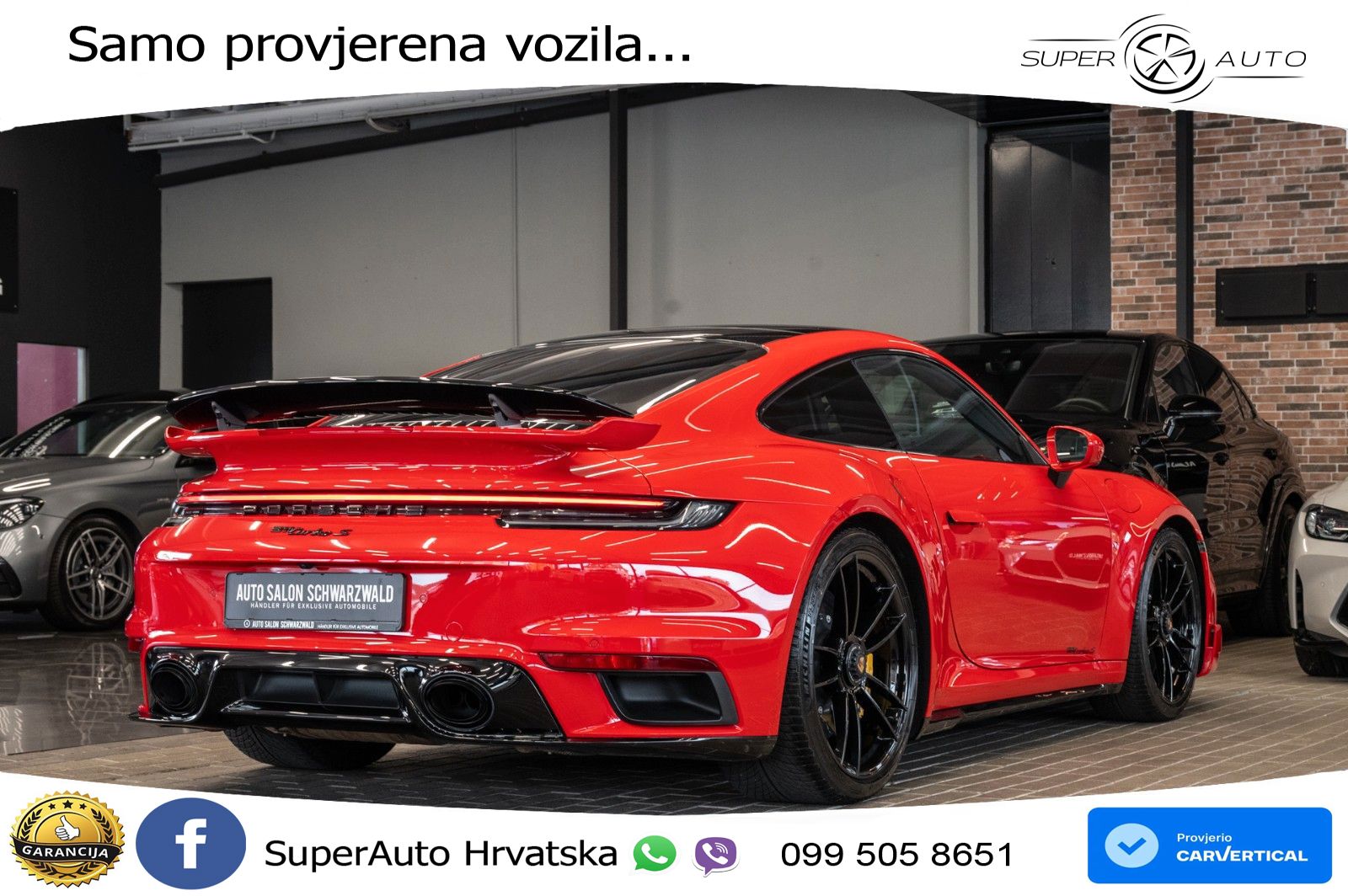 Porsche 911 Turbo S 3.8 (650 KS) PDK ZRAČNI+ACC+GR SJED+KAM+PANO
