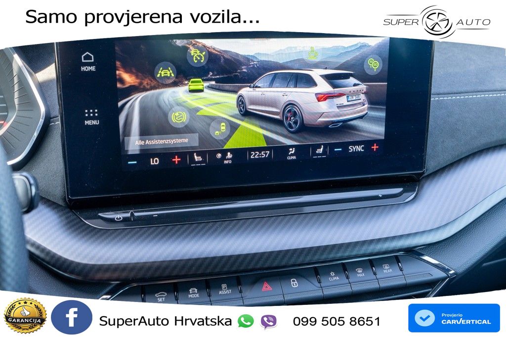 Škoda Octavia Combi RS 2.0 TDI (200 KS) DSG MATRIX+GR SJED+KAM