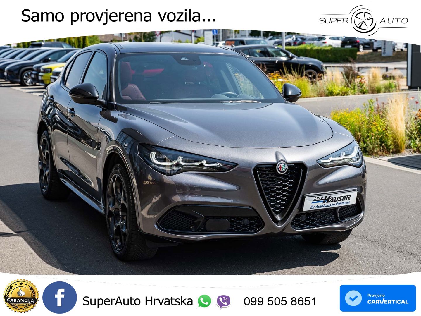 Alfa Romeo Stelvio 2.0 Turbo (280 KS) Q4 Automatic LED+GR SJED+ACC