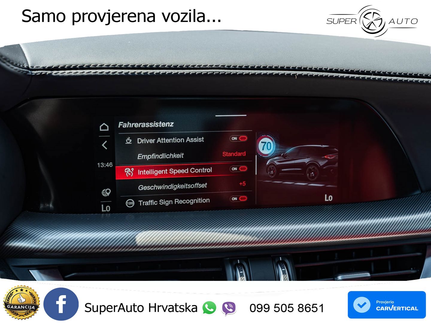 Alfa Romeo Stelvio 2.0 Turbo (280 KS) Q4 Automatic LED+GR SJED+ACC