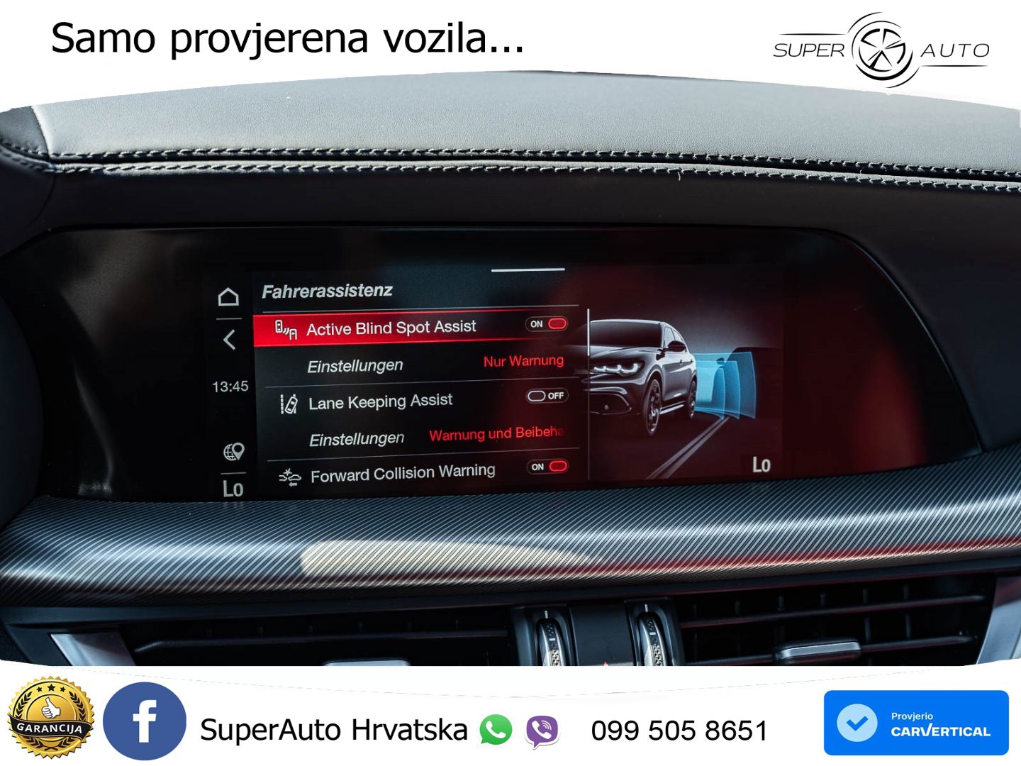 Alfa Romeo Stelvio 2.0 Turbo (280 KS) Q4 Automatic LED+GR SJED+ACC