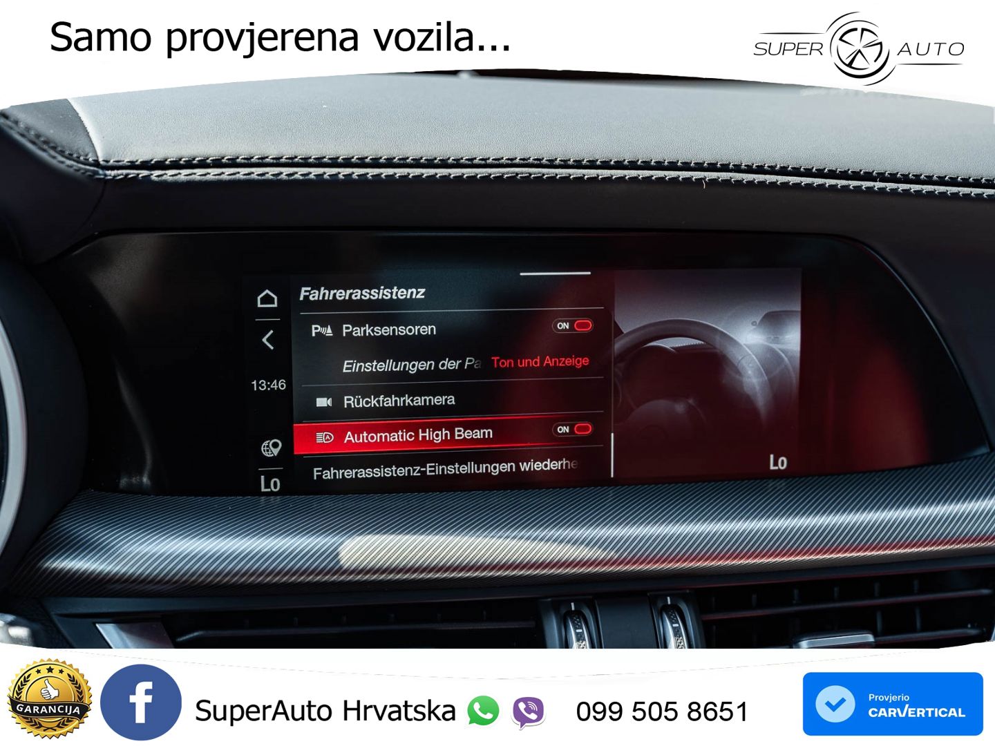 Alfa Romeo Stelvio 2.0 Turbo (280 KS) Q4 Automatic LED+GR SJED+ACC