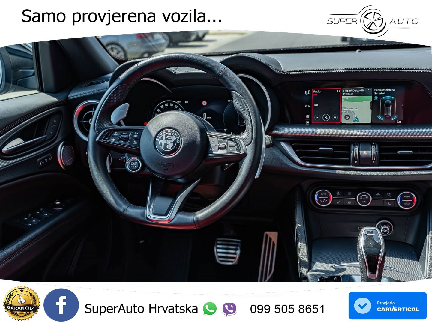 Alfa Romeo Stelvio 2.0 Turbo (280 KS) Q4 Automatic LED+GR SJED+ACC