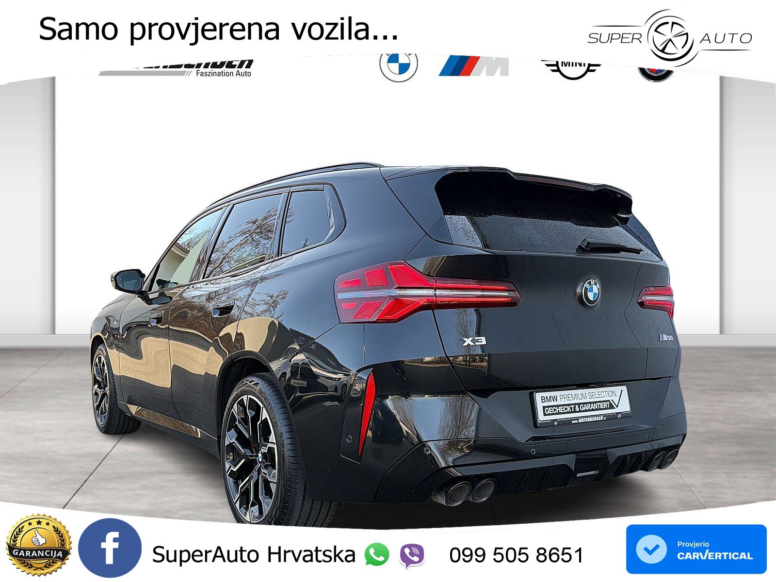 BMW X3 M50 xDrive Steptronic ACC+GR SJED+360+PANO