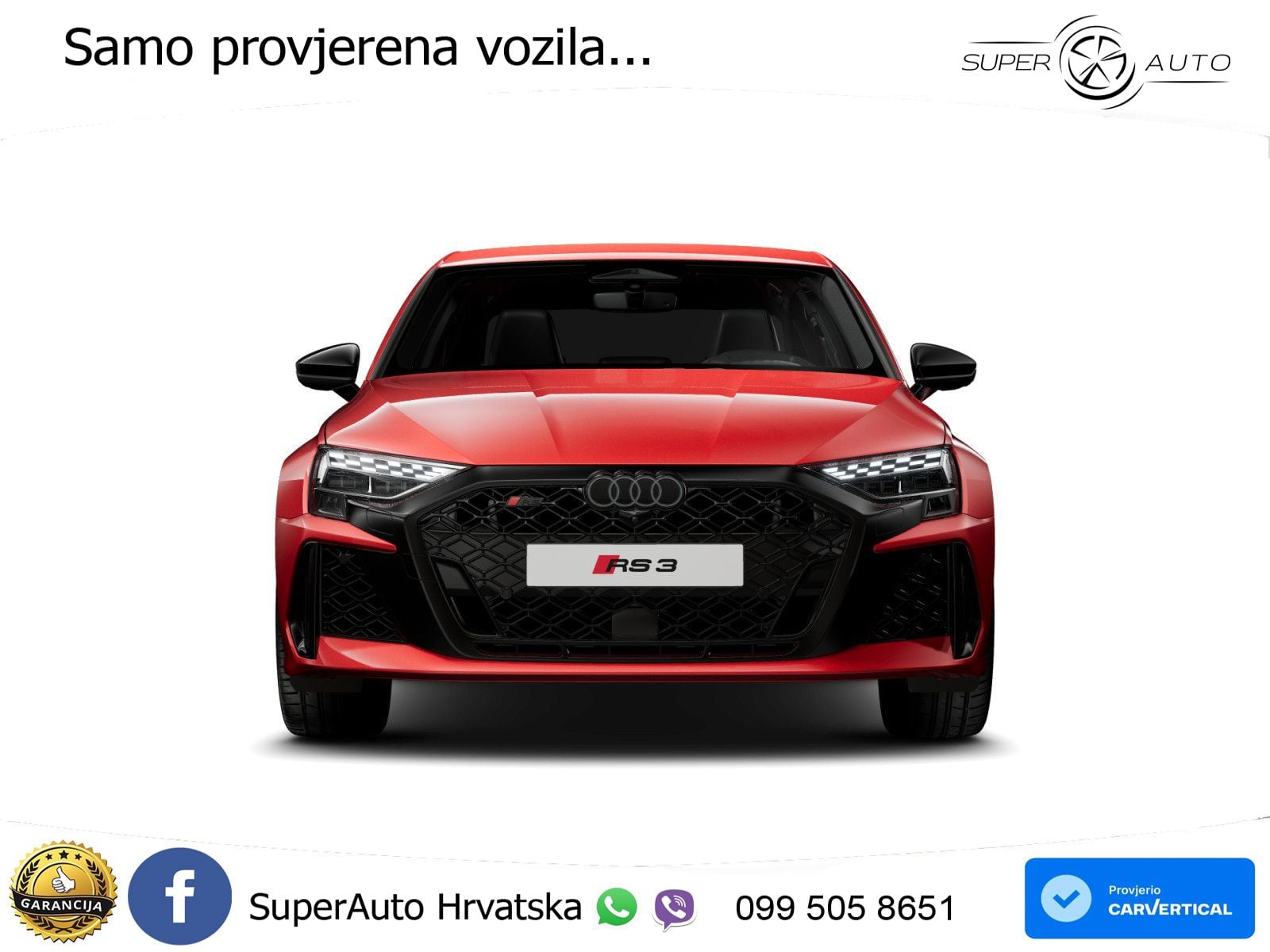 Audi RS3 Sedan 2.5 TFSI (400 KS) quattro S tronic LED+GR SJED+ACC