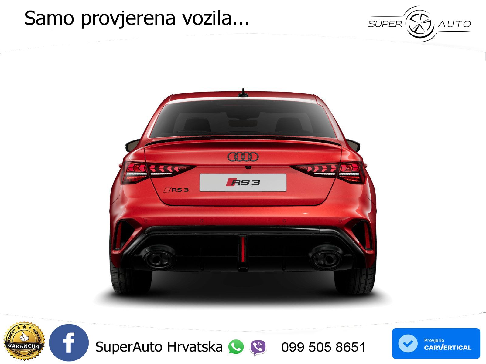 Audi RS3 Sedan 2.5 TFSI (400 KS) quattro S tronic LED+GR SJED+ACC