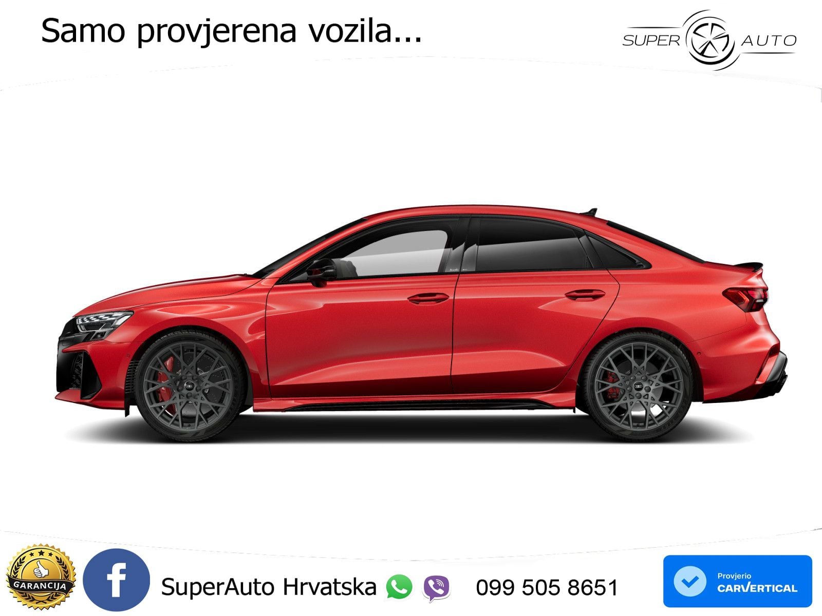 Audi RS3 Sedan 2.5 TFSI (400 KS) quattro S tronic LED+GR SJED+ACC