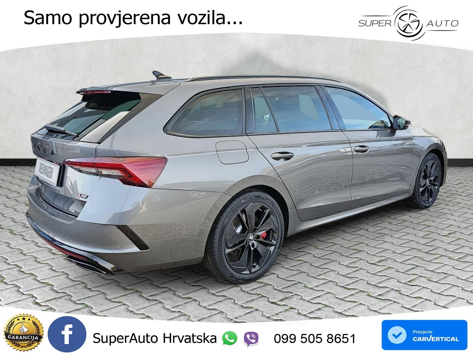 Škoda Octavia Combi RS 2.0 TSI (265 KS) DSG MATRIX+GR SJED+KAM