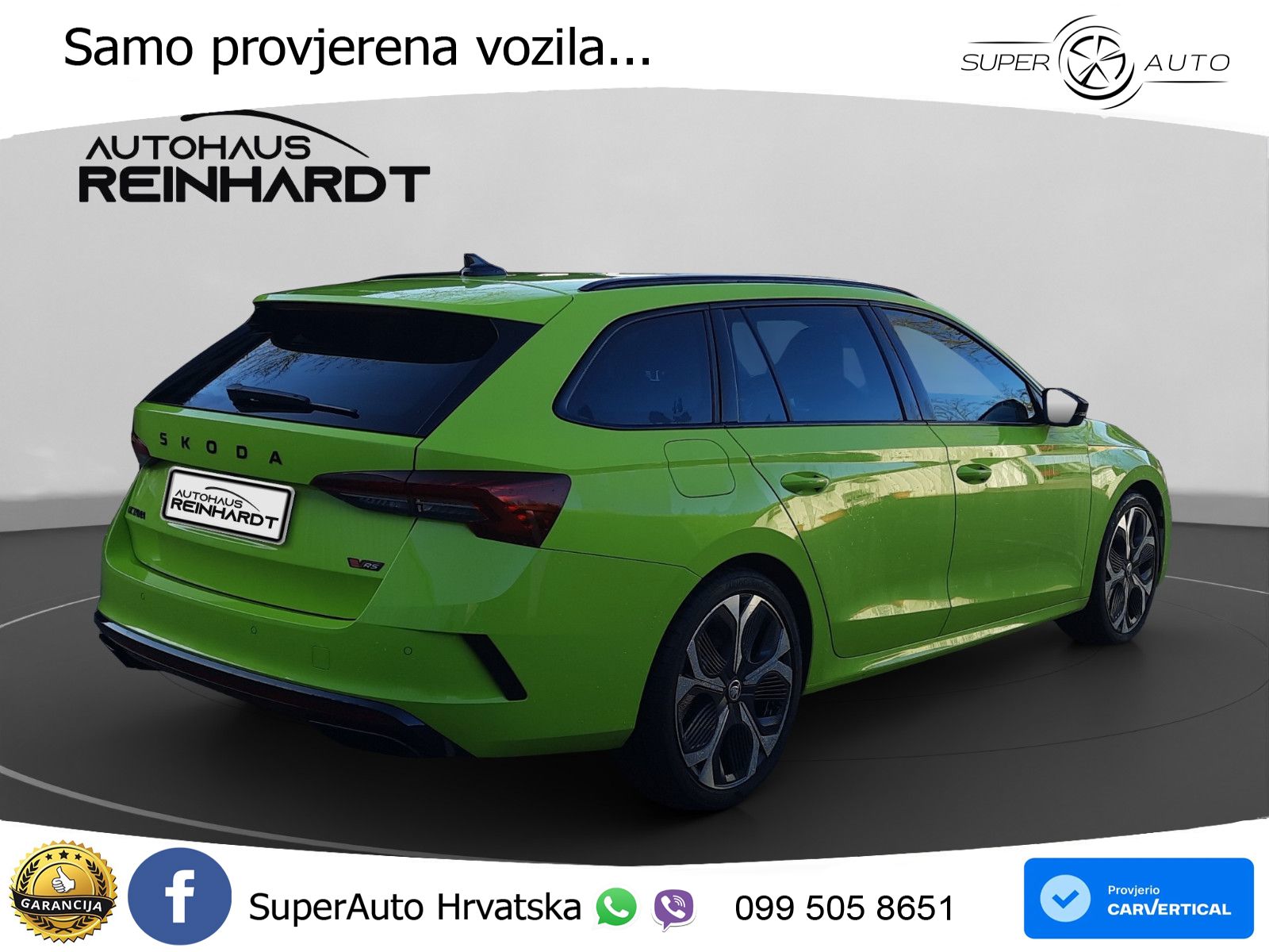 Škoda Octavia Combi RS 2.0 TSI (265 KS) DSG MATRIX+GR SJED+KAM
