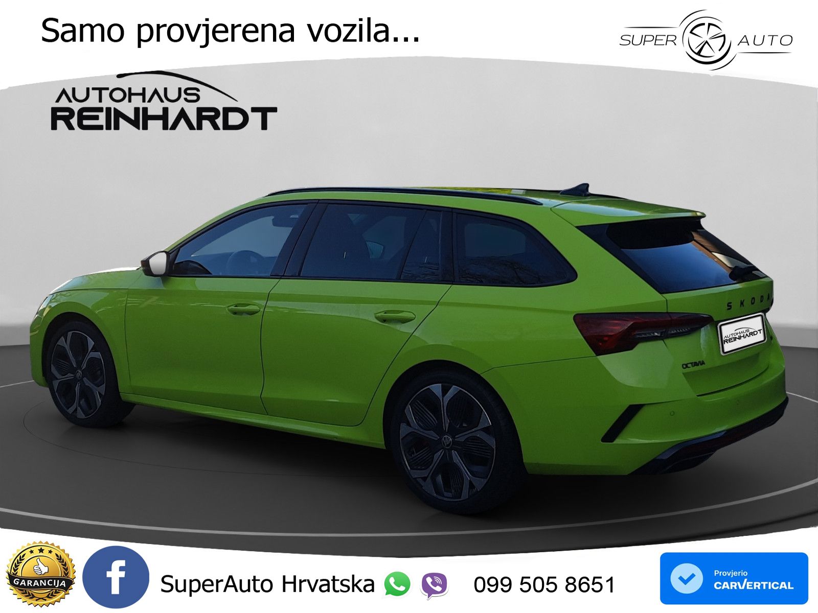 Škoda Octavia Combi RS 2.0 TSI (265 KS) DSG MATRIX+GR SJED+KAM