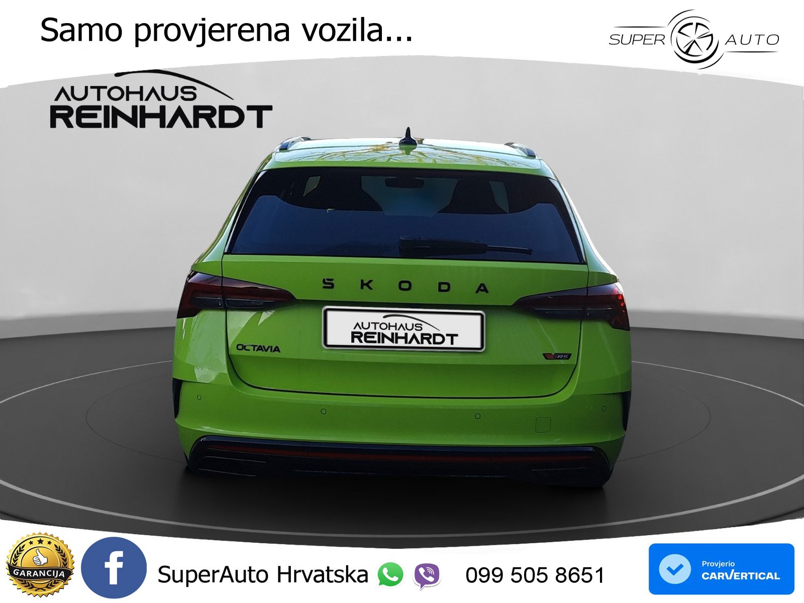 Škoda Octavia Combi RS 2.0 TSI (265 KS) DSG MATRIX+GR SJED+KAM
